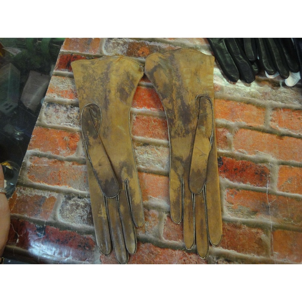 vintage Fownes Real KID 6 3/4 womens ladies gloves made inโ czechoslovakia